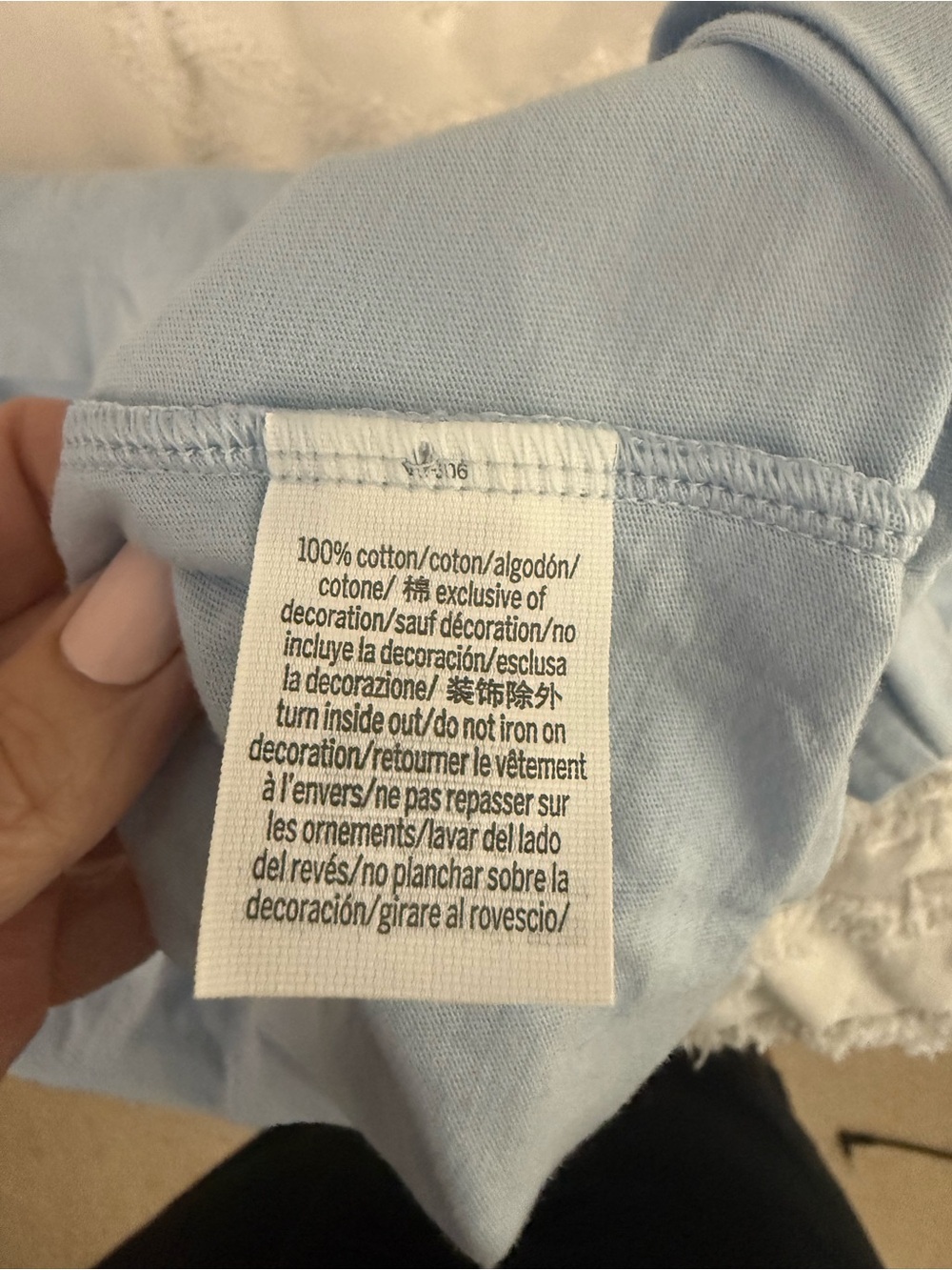 PINK Victoria's Secret Light Blue Short Sleeve Crewneck Tee - Picture 10 of 10